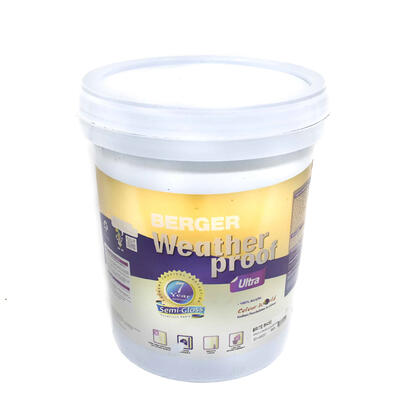 Berger Weatherproof Semi Gloss White 5gal P114964