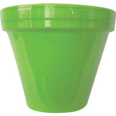 Ceramo Pottery Spring Fever Flower Pot Clay 8 Inch Green 1 Each PCSBX-8-BG-DIB