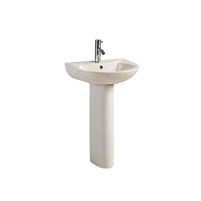  Lavatory Sink With Pedestal  White  1 Each B212-WHITE