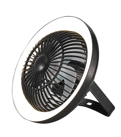 FAN W/LAMP DECOR 00415BK-5W