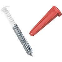  Knape & Vogt Standard Screw And Anchor Set  1-1/2 Inch  6 Pack 8088DP-WH