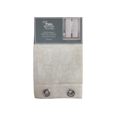 FAUX LINEN WINDOW CURTAIN