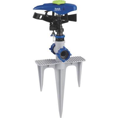Best Garden Impulse Sprinkler Triple Spike Polymer Blue/Gray 1 Each JR0739