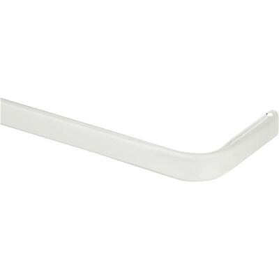  Kenney  Single Curtain Rod  48-86 Inch 1 Inch  White 1 Each KN527