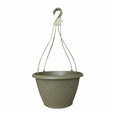  Att Southern  Weave Hanging Basket 12 Inch  Olive Green  1 Each  HH1224OG