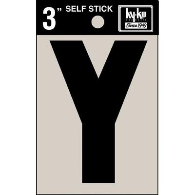  Hillman Reflective Letter Y 3 Inch  1 Each 839528 30435