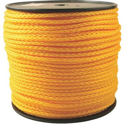  Do It Best Braided Polypropylene Rope 5/16 Inchx750 Foot  Yellow 1 Foot 707774