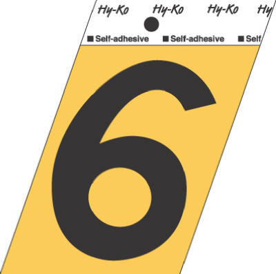  Hy-Ko Number 6 3-1/2 Inch Gold Aluminum 1 Each GG-25/6