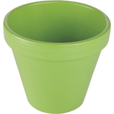 Ceramo Pottery Spring Fever Flower Pot Clay 4 Inch Green 1 Each PCSBX-4-BG-DIB