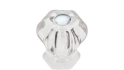 Liberty Brainerd  Victorian Glass Knob  Clear  1 Each 69355