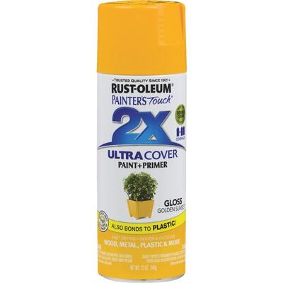 Rust-Oleum Gloss Primer Spray Paint 12oz Golden Sunset 1 Each 299910
