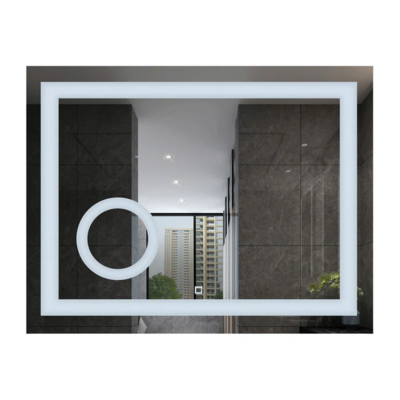 LED MIRROR SLV RECT W/ LIGHT