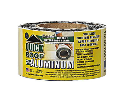 Quick Roof Waterproof Repair 3 Inx25 Foot Alum 1 Each QR325
