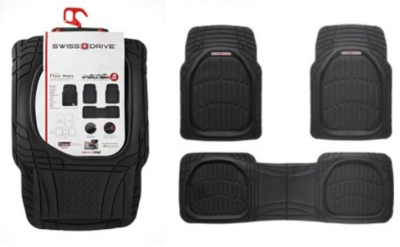 PVC CAR MATS BLACK 3PCS