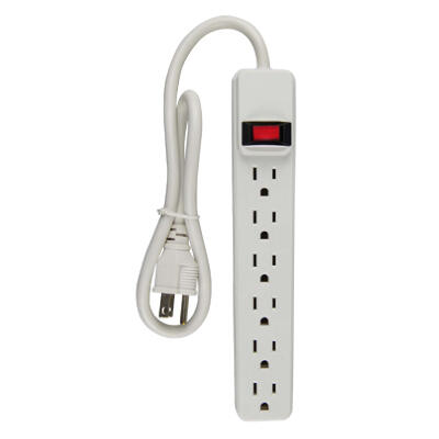 Kab Enterprise Power Strip 2.5FT 6 Outlet 1 Each PS-669