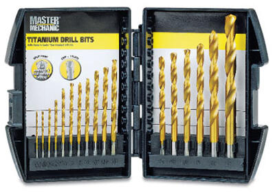  Master Mechanic  Titanium Nitride Drill 17 Piece  1 Set  647386