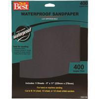  Do It Best  Super Fine Sandpaper 400 Grit 9x11 Inch   5 Pack  330116