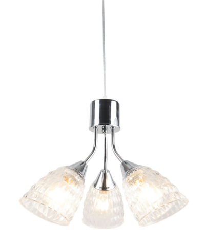 PENDANT DECO LAMP E27*3 CHR