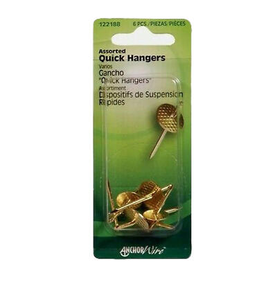  Hillman Quick Hanger Assorted 6 Pack  122188
