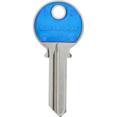 Hillman Key Blank Blue 1 Each 86250