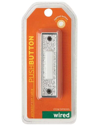 Iq America Push Button Door Bell  Silver 1 Each DP-1109S