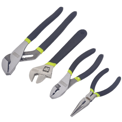 PLIER AND WRENCH SET 4PC