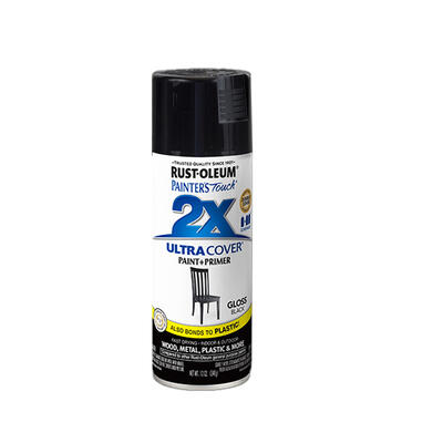Rust-Oleum Gloss Primer Spray Paint 12oz Black 1 Each 1979830