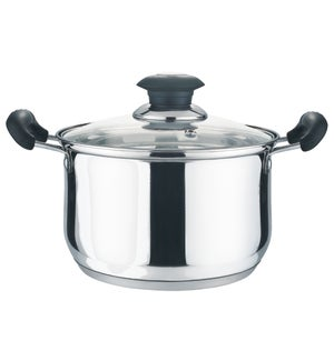 SAUCE POT W/ GLAS LID 5.0QT