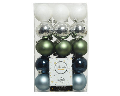 Xmas Balls Assorted 1 Set 020158