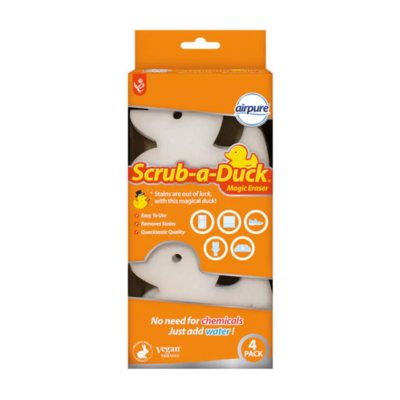 SCRUB A DUCK MAGIC ERASER 4PK