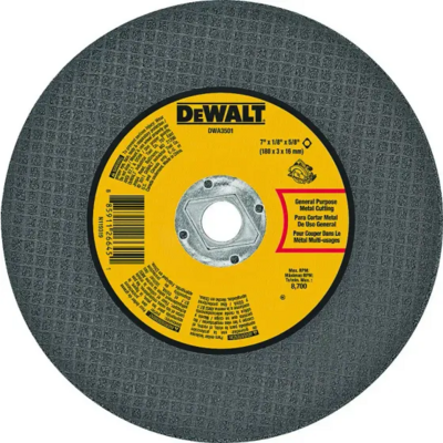  DeWalt Metal Abrasive Wheel 7x1/8x5/8 Inch 1 Each DWA3501