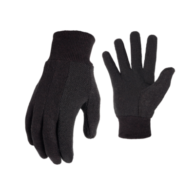 BROWN JERSEY MINI DOTS GLOVE