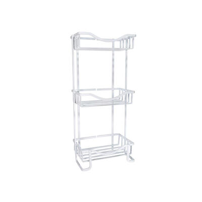  Bath Bliss Shower Caddy White Aluminum 1 Each 24506-WHT-ALU