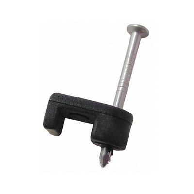 ECM Industries Cable Staple  3/16 Inch  Black 100 Pack  PSB-160