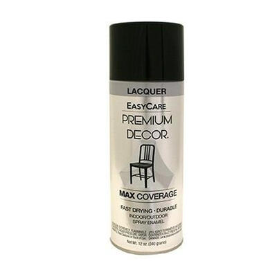 Easy Care Premium Decor Lacquer Spray Paint 12oz Black 1 Each PD1353-AER