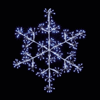 XMAS LIGHT MB S/FLAKE 300WHT