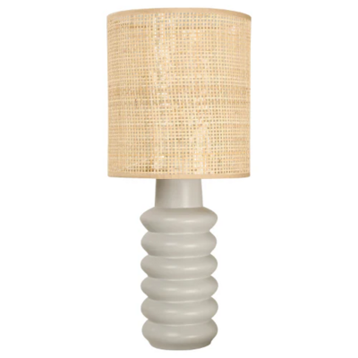 TABLE LAMP 1LT MATT GREY