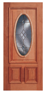 Jeldwen Door Mahogany Diamond Brass 36 Inch 1 Each 0J8638