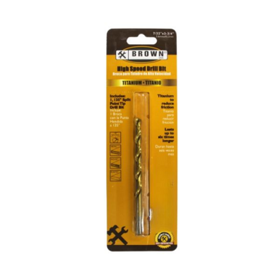  Brown USA Titanium Drill Bit  7/32x3-3/4 Inch  1 Each BR214