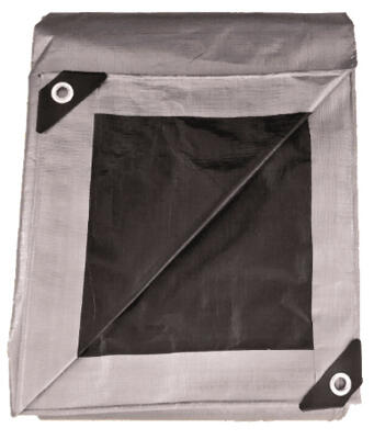 Tru Guard Storage Tarp Cover 10x12 Foot Silver And Black 1 Each KT-HT1012SB