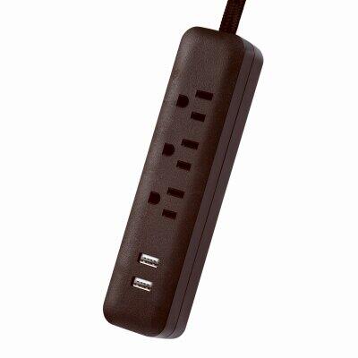 Globe electric Power Strip With Usb 6 Foot Black 1 Each 78249