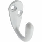  National  Single Cloth Wardrobe Hook White 1 Each N248-377