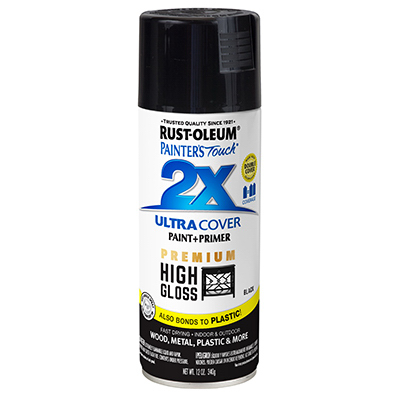 PT2X BLK GLS SPRAY PAINT 12oz