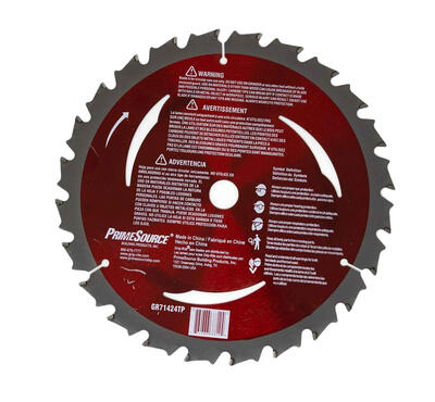 Grip Rite Circular Saw Blade Carbide 24t 7-1/4 Inch 1 Each