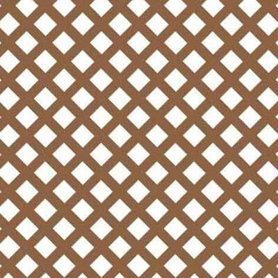 Pvc Lattice Regular 4x8 Feet Redwood 1 Sheet