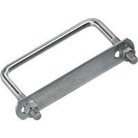  National Square U Bolt 3/8x4x3 Inch  Zinc 1 Each N222380