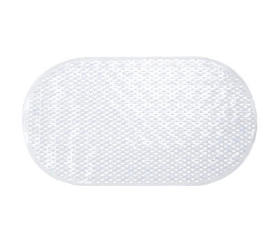 Sabichi PVC Bath Mat 40x70 Cm Oval Clear 1 Each 99488