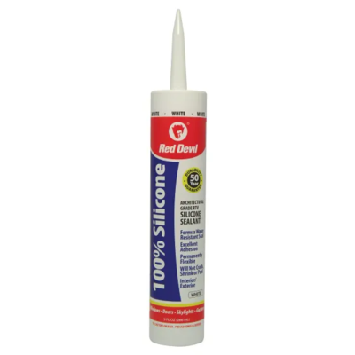  Red Devil  100 % Silicone 10.1 Ounce  White 1 Each 0816AA 0816