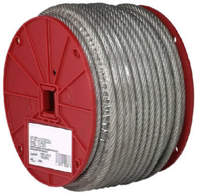  Campbell  Vinyl Coated Cable  1/8 Inchx250 Foot Zinc 1 Foot 7000497