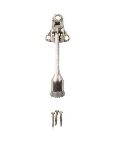 National  Kickdown Door Stop 4 Inch  Satin Nickel  1 Each N335-885